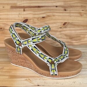 Teva Arrabelle Cork Wedge Sandal Size 8